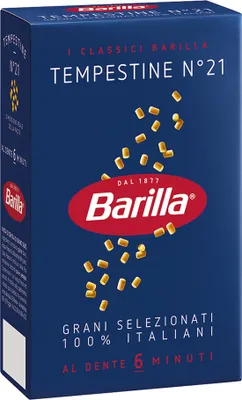 A box of Barilla pasta.