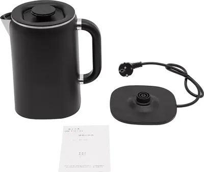 Obrázek produktu pro Rychlovarná konvice, objem 1,7 l, nastavitelná teplota, černá, 1,7 l
