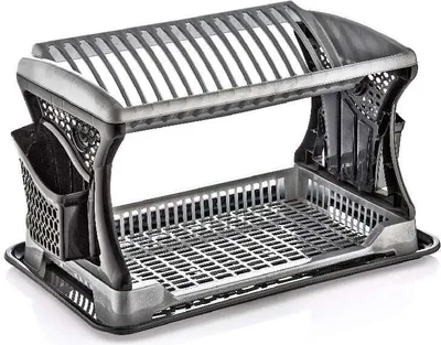 Zdjęcie produktu dla Taca ociekowa z 2 tacami 47x30x27cm DUNYA - mix wariantów lub kolorów