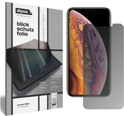 Produktbild von Schutzfolie für Apple iPhone XS Blickschutzfolie matt Folie Display Schutz dipos