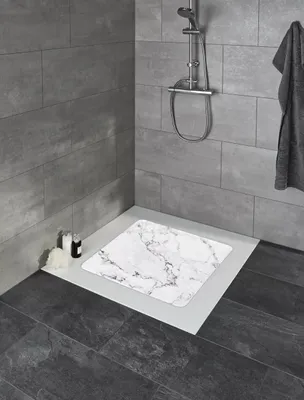 Zdjęcie produktu dla Kleine Wolke mata prysznicowa MARBLE antracyt 55 x 55 cm