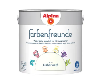 Produktbild von Alpina Farbenfreunde Nr. 21 Eisbärweiß 2,5 Liter matt