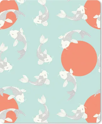 Produktbild von MuchoWow® Mauspad Mousepad Muster - Fisch - Japan - Tier 19x23 cm - Mousepads - Maus Mat - Pad - Mausunterlage - Mauspads - Spielen