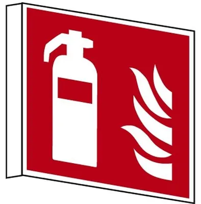Produktbild von Dreifke® Brandschutzzeichen, Feuerlöscher F001, Fahnenschild | PVC langnachle...
