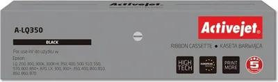 Zdjęcie produktu dla Activejet Taśma do Drukarki Epson S015633 A-LQ350 Supreme Czarny