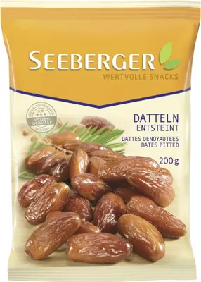 Produktbild von Seeberger entsteinte Datteln saftig und ohne Zuckerzusatz 200g