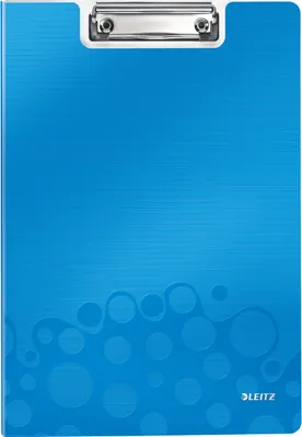 Produktbild von Klemmbrettmappe Wow A4 blau metallic Packung mit 10 Stück