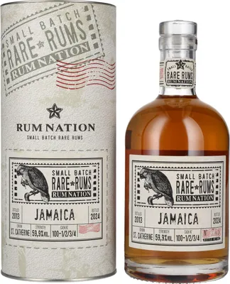 Image de Rum Nation Rare Rum JAMAICA 2017/2024 59,9% Vol. 0,7l en boîte cadeau