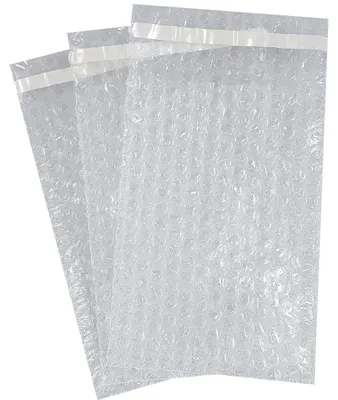 Obrázek produktu pro Obálky bublinkové fólie, rozměry 130 x 185 mm, průhledné, balení 20 kusů