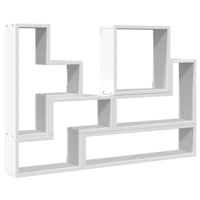 Zdjęcie produktu dla vidaXL Półka ścienna biała 96x12x64 cm materiał drewnopochodny