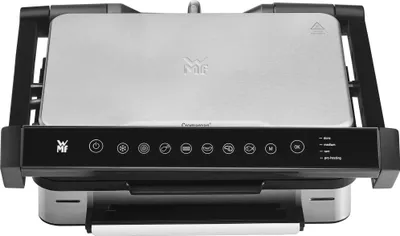Produktbild von WMF Profi Plus Kontaktgrill Perfection, Schwarz, Edelstahl, Edelstahl, Rechteckig, Touchsteuerung, Feuerrost, 315 x 210 mm