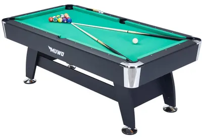 Produktbild von EG MW-103-black-green|MUWO "Winner Gold" Billardtisch 214x112x81 cm schwarz grün