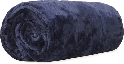 Produktbild von Zoem - Fleecedecke - Fleece plaid - 150 x 200 - superweich - 280 g/m² - Dunkelblau