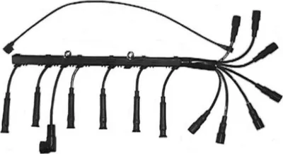 Imagen del producto de Kit de cables de bujía de cobre, cable de diámetro 7 mm, compatible con BMW Serie 5