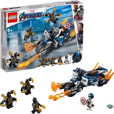 Produktbild von LEGO® Marvel Super Heroes™ Captain America: Outrider-Attacke, 76123