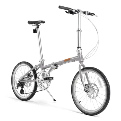 Produktbild von ROCKBROS VDS 20 Zoll Faltrad 8-Gang Altus Schaltung Klapprad, Komfort Faltfahrrad City Bike für Pendeln Silber