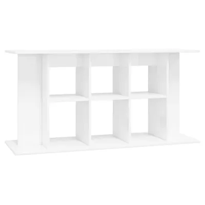 Image de vidaXL Support pour aquarium blanc brillant 120x40x60 cm Bois composite