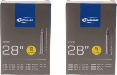 Produktbild von Schwalbe 2x Schlauch SV15 extra lang (18/28-622/630) - 28 Zoll