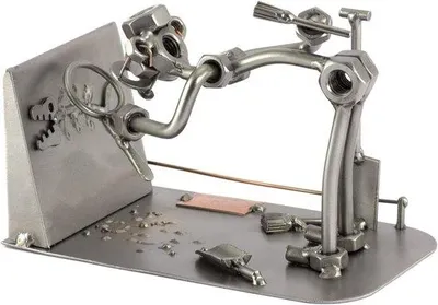 Produktbild von Famanu Metallfigur - Handgefertigtes Kunstwerk - Dekoratives Geschenk