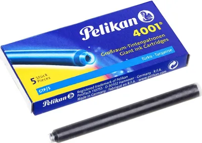 Produktbild von Pelikan Großraum Tintenpatronen 4001 GTP/5 türkis (5 Patronen)