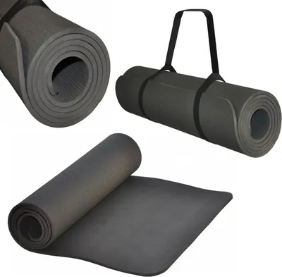 Produktbild von Yogamatte schwarz 183 x 61 x 0,8 cm