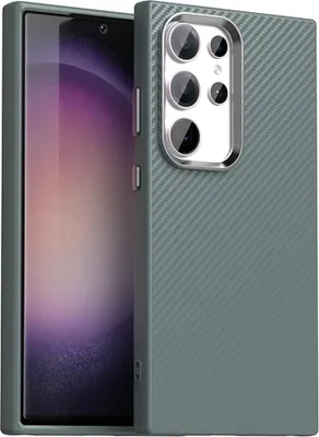 Immagine prodotto di Custodia per Samsung Galaxy S24 Ultra - Cover posteriore Phonesta IMD Carbon Fiber - Grigio