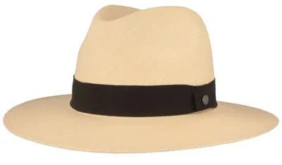 Extra breiter feiner Panama Hut UV-Schutz 50+ von Hut-Breiter in beige