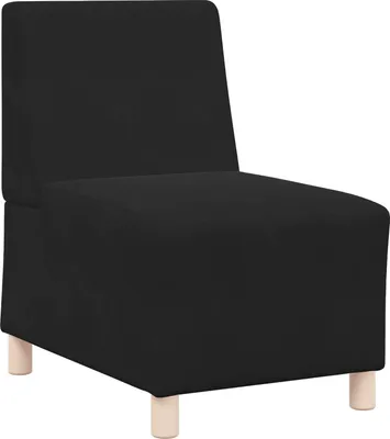 Zdjęcie produktu dla | Modułowa sofa bez podłokietników | Czarny 55 x 74 x 82 cm Aksamit