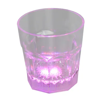 Produktbild von Led Cocktailglas 250 ml Kunststoff Becher Farbwechsel bunt Batterie wechselbar Bar Led Trinkglas beleuchtet leuchtendes Glas Leuchtglas Partyglas