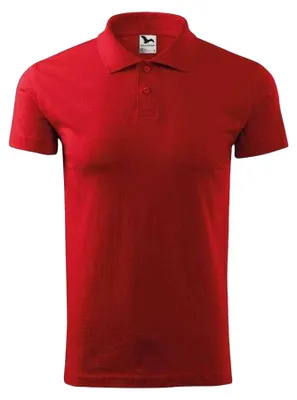 Productafbeelding van Adler - Herenpolo, single jersey, model PP10001 (maat L) (rood)