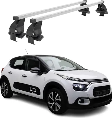 Image de Menabo Barres de toit pour Citroën C3 IV 2024-2025 acier gris 2pcs