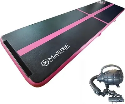 Immagine prodotto di Tappetino gonfiabile Airtrack MASTER 400 x 100 x 10 cm - nero - rosa