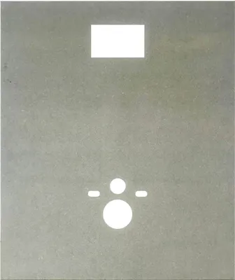 Produktbild von MDF Platte Hänge WC Vorwandplatte 1,2m x 1m x 15mm passend für Geberit-Elemente