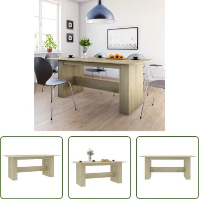 Produktbild von The Living Store Esstisch Sonoma-Eiche 180x90x76 cm Holzwerkstoff