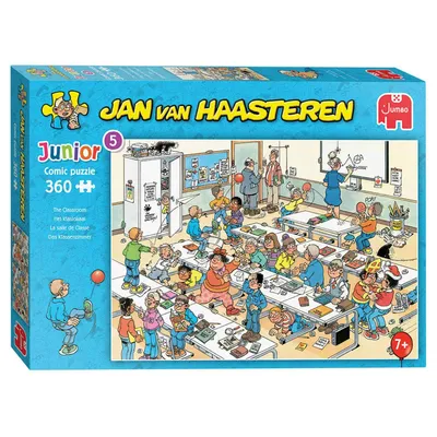 Produktbild von Jan van Haasteren Junior - Klassenzimmer - 360 Teile, 360 Stück(e), Comics, 7 Jahr(e)