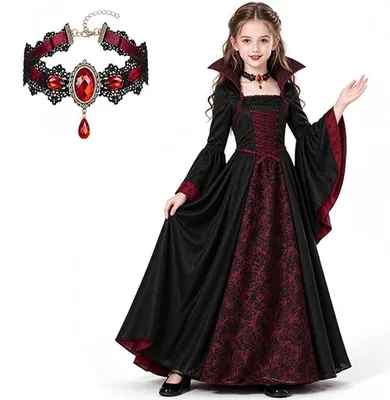 Vampir Kostümset für Kinder, 130 cm, Halloween