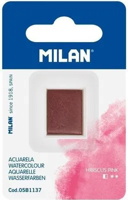 Produktbild von MILAN Aquarellfarbe in Hibiskusrosa Würfel