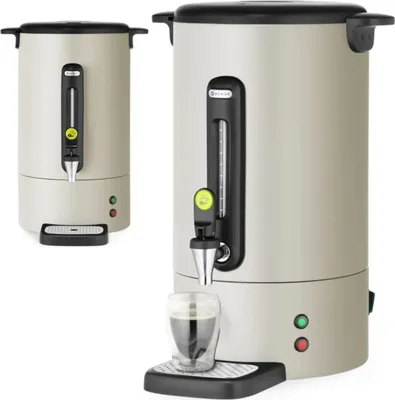 Produktbild von Kaffeemaschine mit Zapfhahn und Abtropfschale 14 l 1750 W - hellgrau