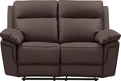 Produktbild von 2-Sitzer-Sofa mit Relaxfunktion aus Büffelleder PAKITA - braun