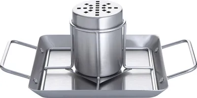 Produktbild von Allgrill Grill-Hähnchenhalter aus Edelstahl mit Dose 27 x 18,5 x 2,5 cm Hähnchenbräter