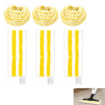 6er-Set Mikrofasertücher für EasyFix Dampfreiniger SC1–SC5