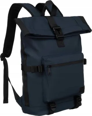 Obrázek produktu pro Peterson městský roll-top batoh modrý voděodolný 15,6" A4