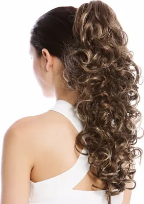 Produktbild von WIG ME UP Zopf Pferdeschwanz lockig lang voluminös Braun Blond Gesträhnt N956-V-10H16