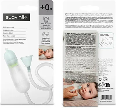 Obrázek produktu pro Anatomická nosní odsávačka Suavinex