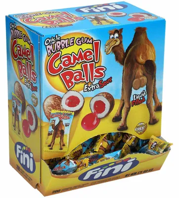 Produktbild von Fini Camel Balls Bubble Gum Extra Sour 200er