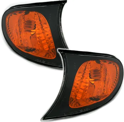Produktbild von Frontblinker Set für 3er BMW E46 Limo Touring 9/01- in Schwarz Gelb ORANGE