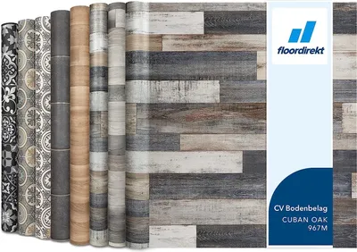 Zdjęcie produktu dla Wykładzina podłogowa CV o łatwym w pielęgnacji wyglądzie drewna Plaza Cuban Oak 967m 100x100 cm