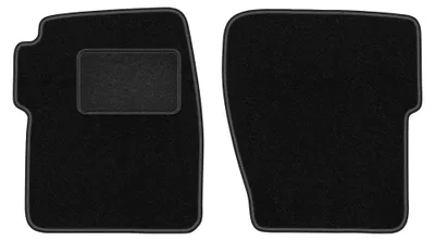Image de Tapis avant en moquette pour Land Rover Discovery II 1998-2004 (tout-terrain) – 2 pièces, noirs, sur mesure – Wielganizator LUX
