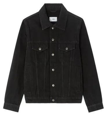 Produktbild von Celio Herren Jeansjacke aus 100 % Baumwolle, Modell Gudens1, Schwarz, Größe XXL