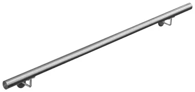 Obrázok produktu pre Zábradlie z nehrdzavejúcej ocele V2Aox, priemer: 4,2 cm, odolné proti korózii a poveternostným vplyvom, vrátane montážneho materiálu, držiak, dĺžka: 180 cm